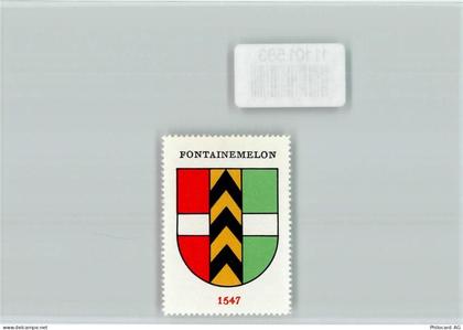 2052 Fontainemelon - Vignette Wappen Kaffee Hag ca 1920-1940 - 11101583