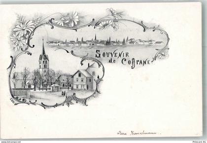 2207 Coffrane 1900 Lithographie Kirche - 13597888