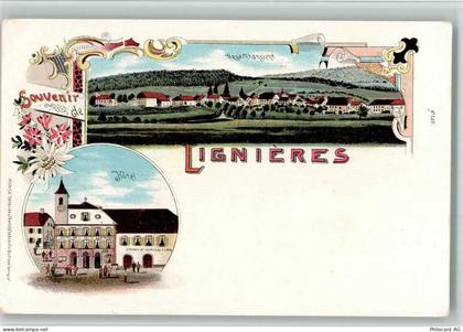 2523 Lignières 1900 BOAKC Hotel Lithographie - 13700226