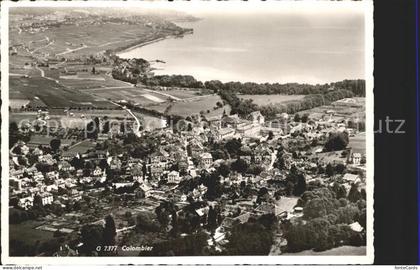 Colombier NE Fliegeraufnahme Neuenburgersee