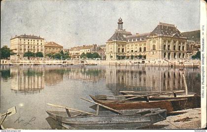 Neuchatel NE Uferpartie am Neuenburgersee Gebaeude