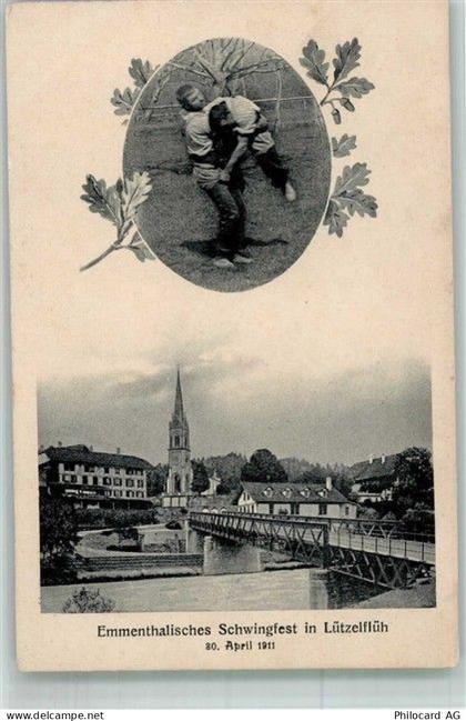 3432 Lützelflüh Foto AK Schwingfest 1911 - 13673956