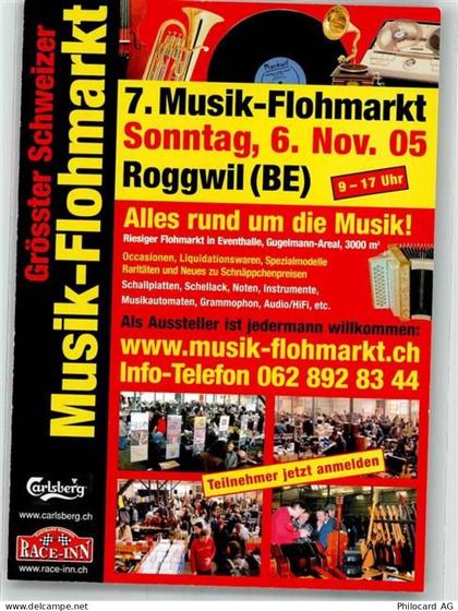 4914 Roggwil BE 2005 FOTO KEINE AK 7. Musik-Flohmarkt und Bücher-Börse... - 38150530