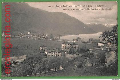 ah0525 -  SWITZERLAND - VINTAGE POSTCARD  - Capolago - 1913
