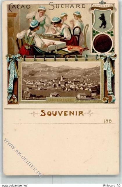 Appenzell Wappen Appenzell Berufe Weberei AK Suchard Schokolade 1899 Lit... - 13417035