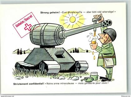 Birmensdorf ZH Soldaten Humor Karikatur Bierkanone Kaserne Militär Schwe... - 39496421