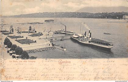Br34556 Geneve La Rade vue vers Cologny     Switzerland