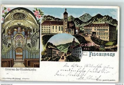 Fischingen Klosterkirche Künzli 1899 Lithographie - 13601364