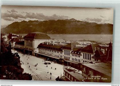 Lausanne Losanna Bahnhof Bahnhof Schweiz 1918 Foto AK - 38217083