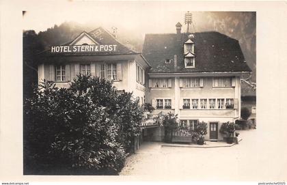 Lot 51 hotel stern and post real photo Silenen switzerland  amsteg