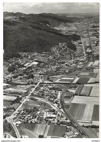 Oensingen Switzerland, Old PC, Aerial View, Gäu-Solothurn
