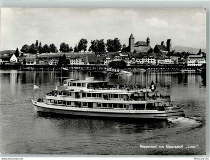 Rapperswil Jona Motorschiff Linth auf dem Zürichsee Photoglob 2444 Binne... - 38226701