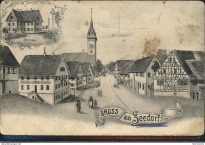 Seedorf [?] Gasthaus Roessle Schulhaus