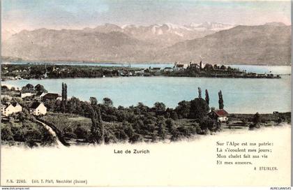 SUISSE LAC DE ZURICH  carte postale ancienne [GIT-4269]