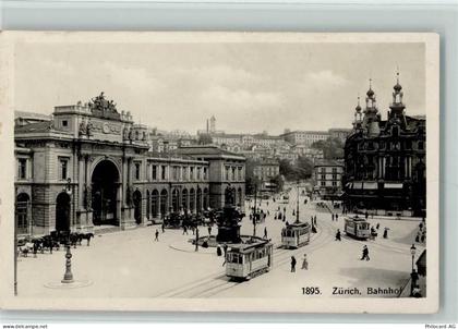 Zürich Bahnhof Trambahnen Pferdewagen Bahnhof Schweiz 1925 - 11059604