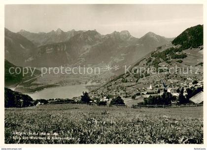 Amden Walensee SG mit Walensee und Glarneralpen