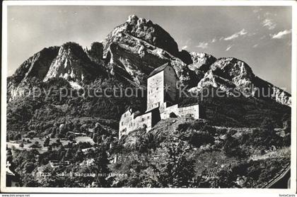 Sargans Schloss Sargans mit Gonzen