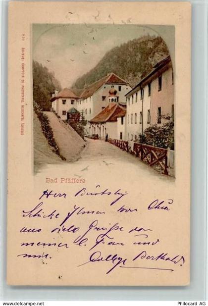 7312 Pfäfers 1898 - Bad Pfäffers - 11089191