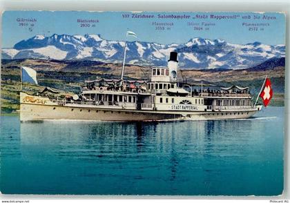 8640 Rapperswil SG - DS Stadt Rapperswil Alpenpanorama - 10397687