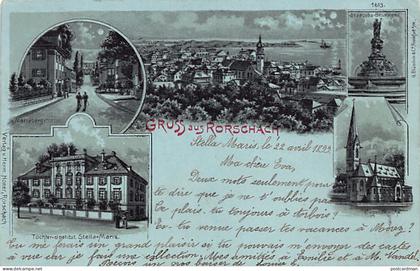 Schweiz - RORSCHACH (SG) Litho - Jahr 1899 - Verlag Herm. Honer
