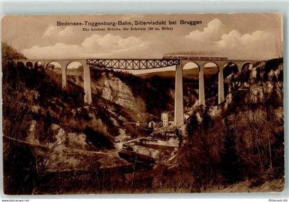 9000 Bruggen 1910 - Sitterviadukt Dampfzug - 10620450