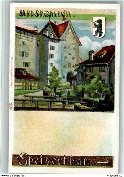 9000 St. Gallen S. Gallo Lithographie Alt-St. Gallen - 13220862