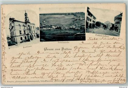 8215 Hallau 1909 - Rathaus Frohnhof Platz - 13449079