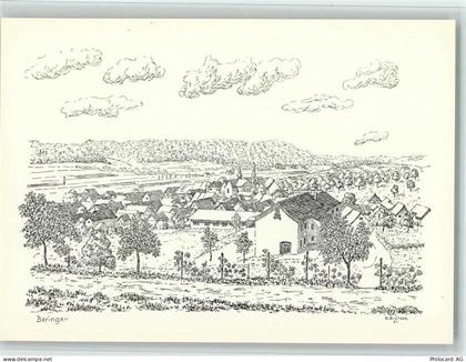 8222 Beringen Künstlerkarte Lueged, da isch üsri Heimet! sign. Willi Brü... - 11051595