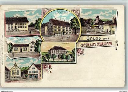 8226 Schleitheim 1903 BOAKC Turnhalle Gasthaus Post u. Hirschen Lithogra... - 13700227