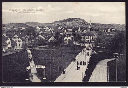 um 1915 ungelaufene AK: Thayngen, vom Bahnhof aus.