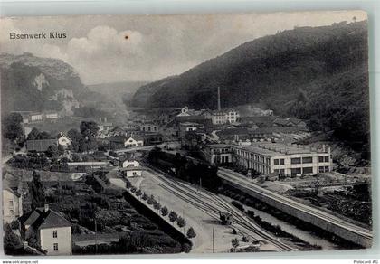 4710 Balsthal Foto AK Fabrik Eisenwerk Klus Bahnhof - 13673238