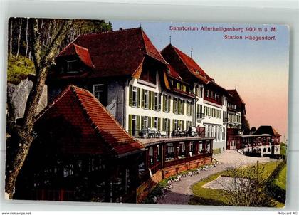 4614 Hägendorf 1916 Foto AK Sanatorium - 38025000