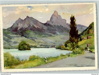 6424 Lauerz Künstlerkarte Lauerzersee sign. Marc - 39410170