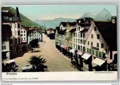 6440 Brunnen - Die Dorfstrasse u die Mythen - 10193939
