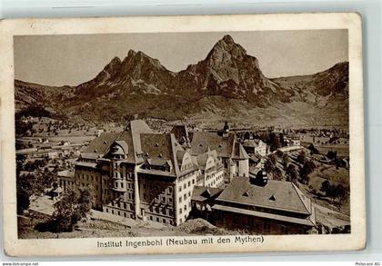 6440 Ingenbohl 1923 Gebrauchsspuren Institut Ingenbohl Neubau mit den My... - 10217537