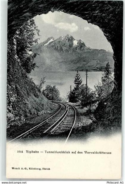 6440 Vierwaldstättersee - Rigibahn Tunneldurchblick - 52173565