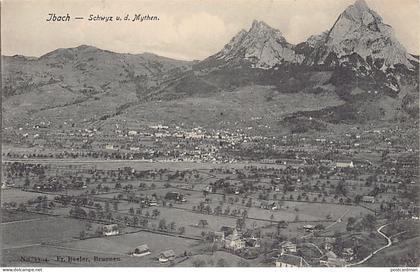 Schweiz - IBACH (SZ) Schwyz u. d. Mythen - Total Ansicht - Verlag Fr. Beeler 1304