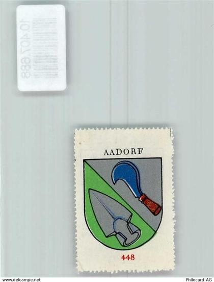 8355 Aadorf - Vignette Wappen Kaffee Hag 1920-1940 Pflugeisen Rebmesser... - 10407688