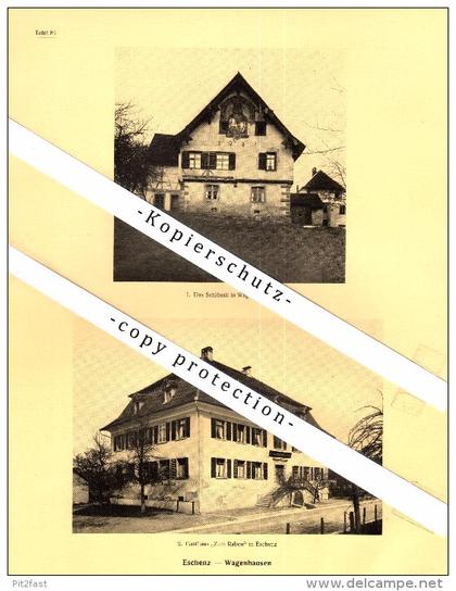 Photographien / Ansichten , 1928 , Wagenhausen , Eschenz und Steckborn , Thurgau , Prospekt , Architektur , Fotos !!!
