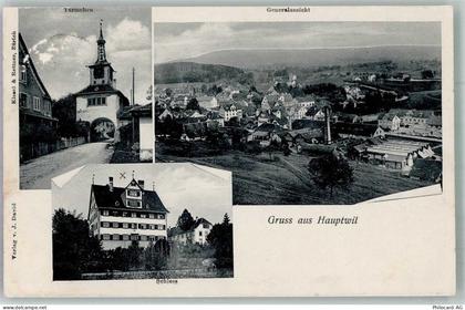 9213 Hauptwil 1911 Foto AK Schloss Türmchen - 13597494