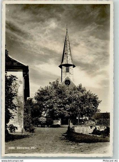 8536 Hüttwilen 1944 Foto AK Kirche - 38245918