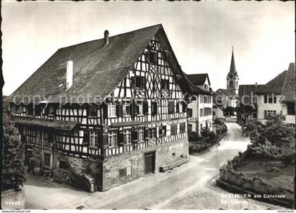 Berlingen Untersee Dorfpartie Fachwerkhaus Kirche