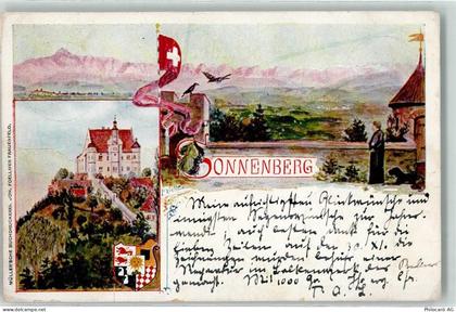 9507 Stettfurt 1908 Künstlerkarte Schloss Sonnenberg sign - 13197913