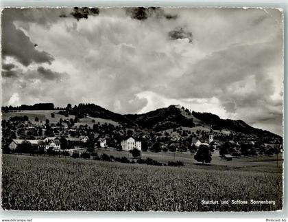 9507 Stettfurt 1958 Foto AK Schloss Sonnenberg Luftpost - 38068169