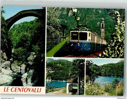 6655 Intragna Foto AK Bergbahn Brücke Le Centovalli - 38071666