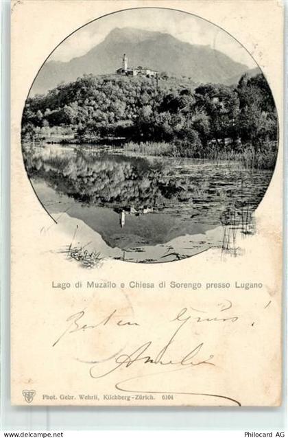 6900 Lugano 1901 - Lago di Muzallo Chiesa di Sorengo - 52173627