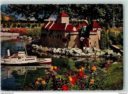 6815 Melide 1967 - Swissminiatur Melide-Lugano Schloss Chillon bei Montr... - 10282196