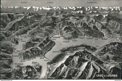 Bissone Lago Lugano Fliegeraufnahme