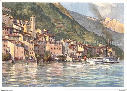 Gandria Lago di Lugano Lago di Lugano Kuenstlerkarte