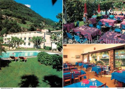 Gordola Motel Ristorante Lago Maggiore Gartenterrasse Swimming Pool